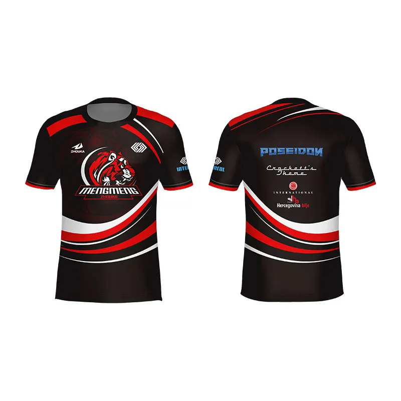 2021Custom Team Logo Printing Esport Jersey Custom Esports Jersey Gaming Jersey Team Shirt