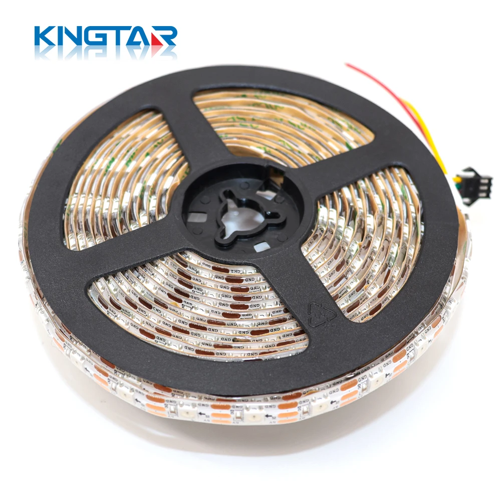 Ws2812 smd светодиодные гибкие полосы волшебного цвета пиксельные программируемые водонепроницаемые RGB света