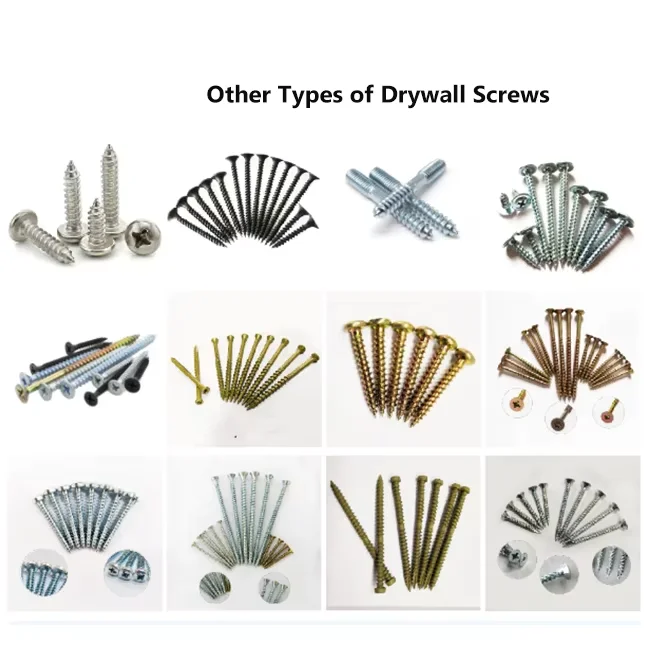 Factory Direct Customn Black Phosphated Steel Screw for Wood Full Thread Bugle Head Drywall Screw