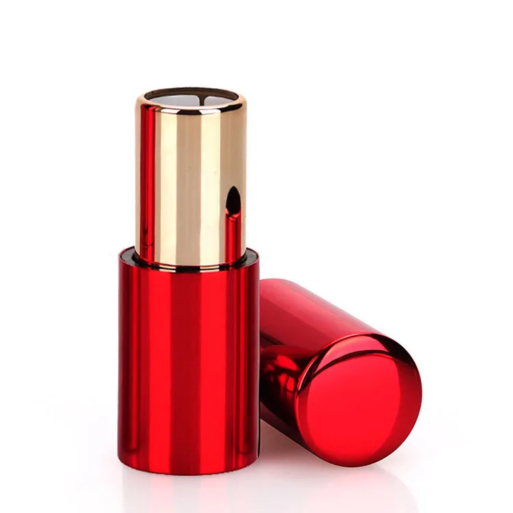 
High grade matte red round magnet lipstick container aluminium lipstick tube packaging 