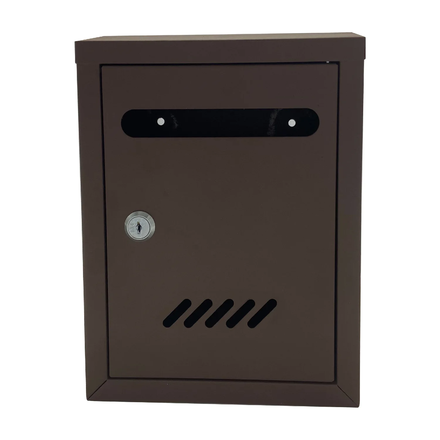 Plastic letter mail post box mailbox letterbox antique in burgundy color for wall mount