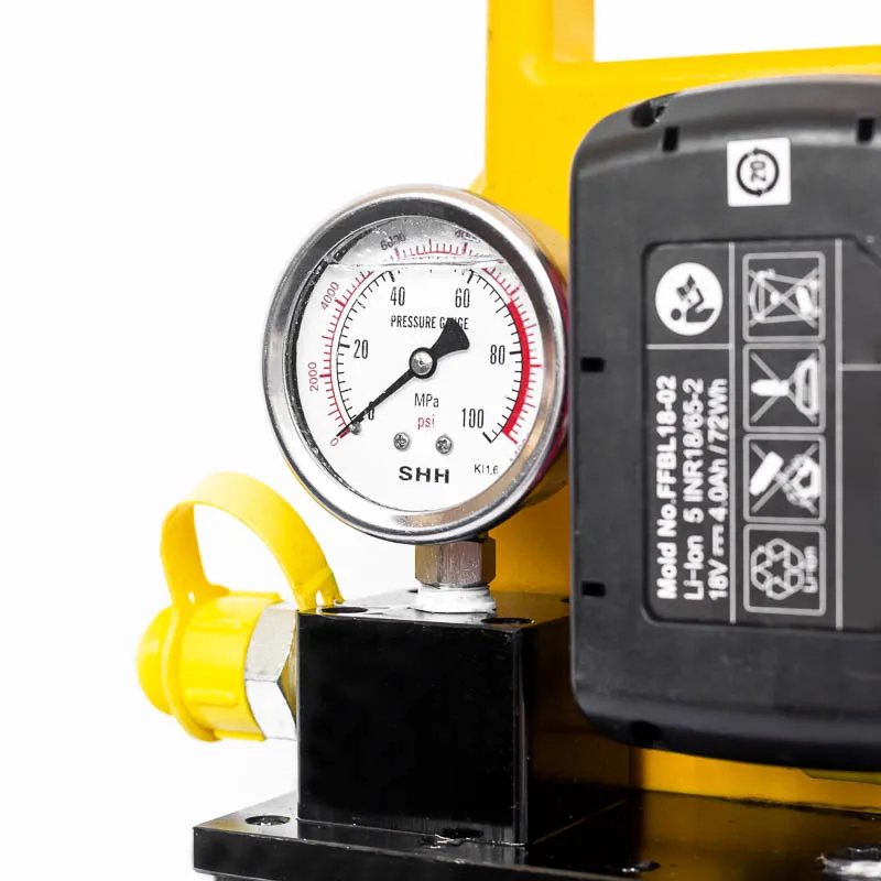 70MPa/700bar/10000psi hydraulic electric pump electric motor battery driven power pack for hydraulic tools