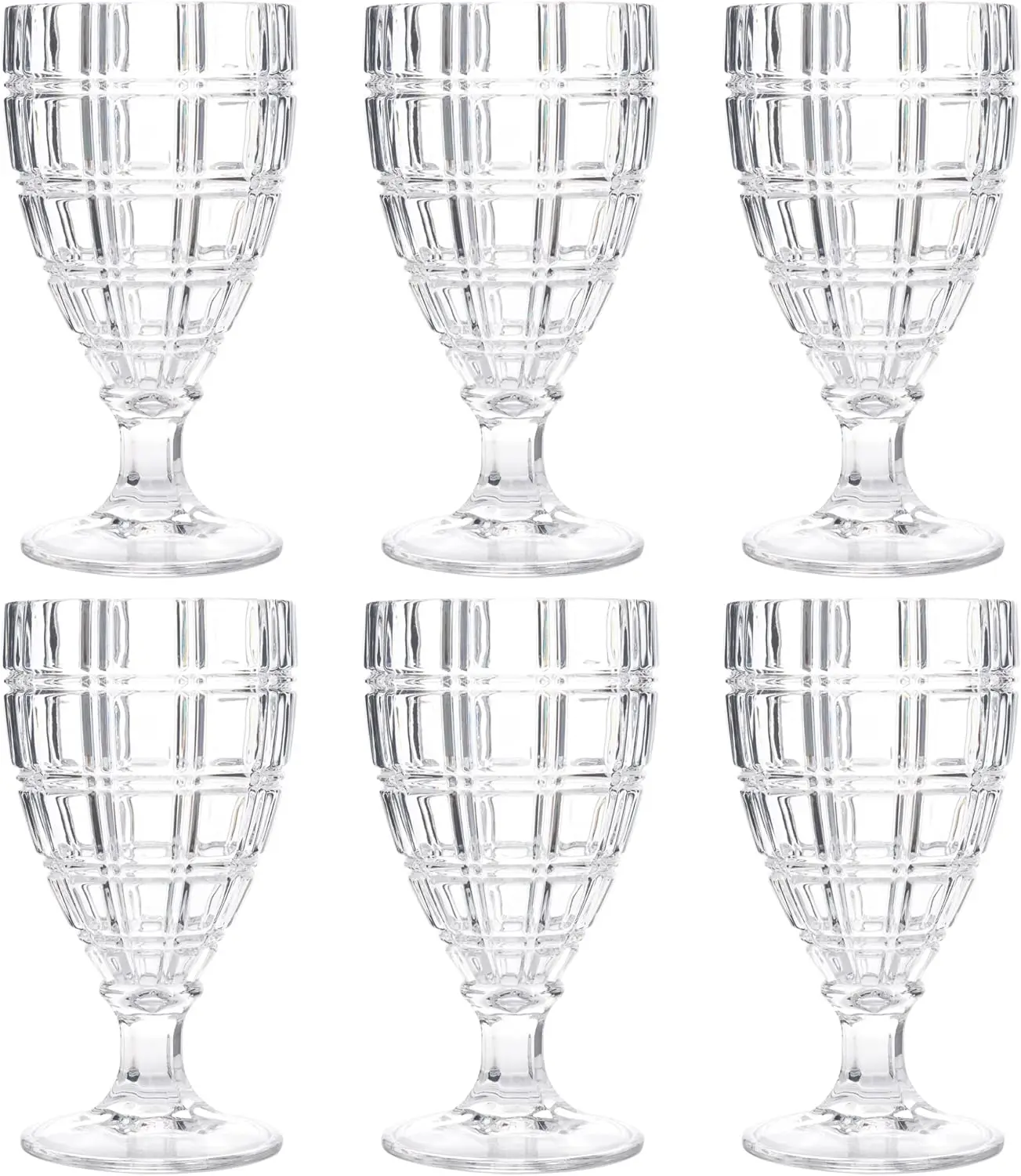 Ice Cube Acrylic Drinking Glasses High Quality Wine Glasses Classic Acrylic Tumbler BPA Free