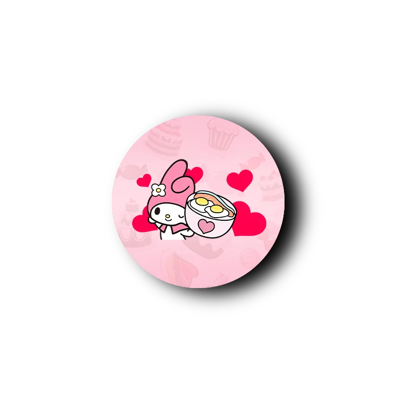 Factory Lowest Price Custom Mobile Phone Holder Promotional Gifts Cute Cartoon Melody Popes Socket Wholesale Finger Ring Bracket