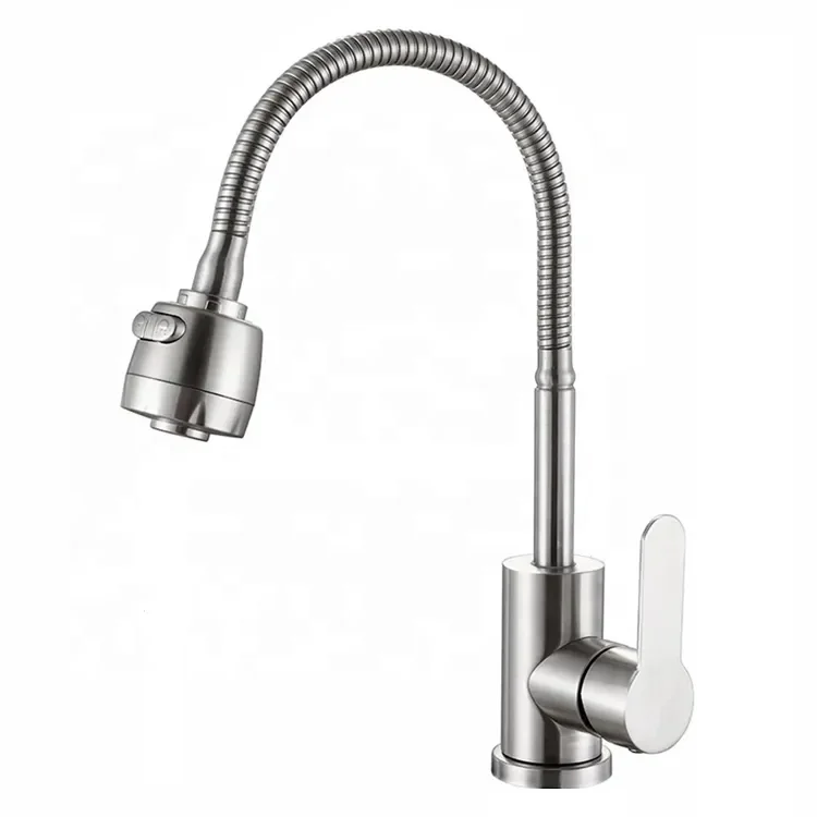 Factory Wholesale Price kitchen sink tap single hole single handle zinc body kitchen faucet