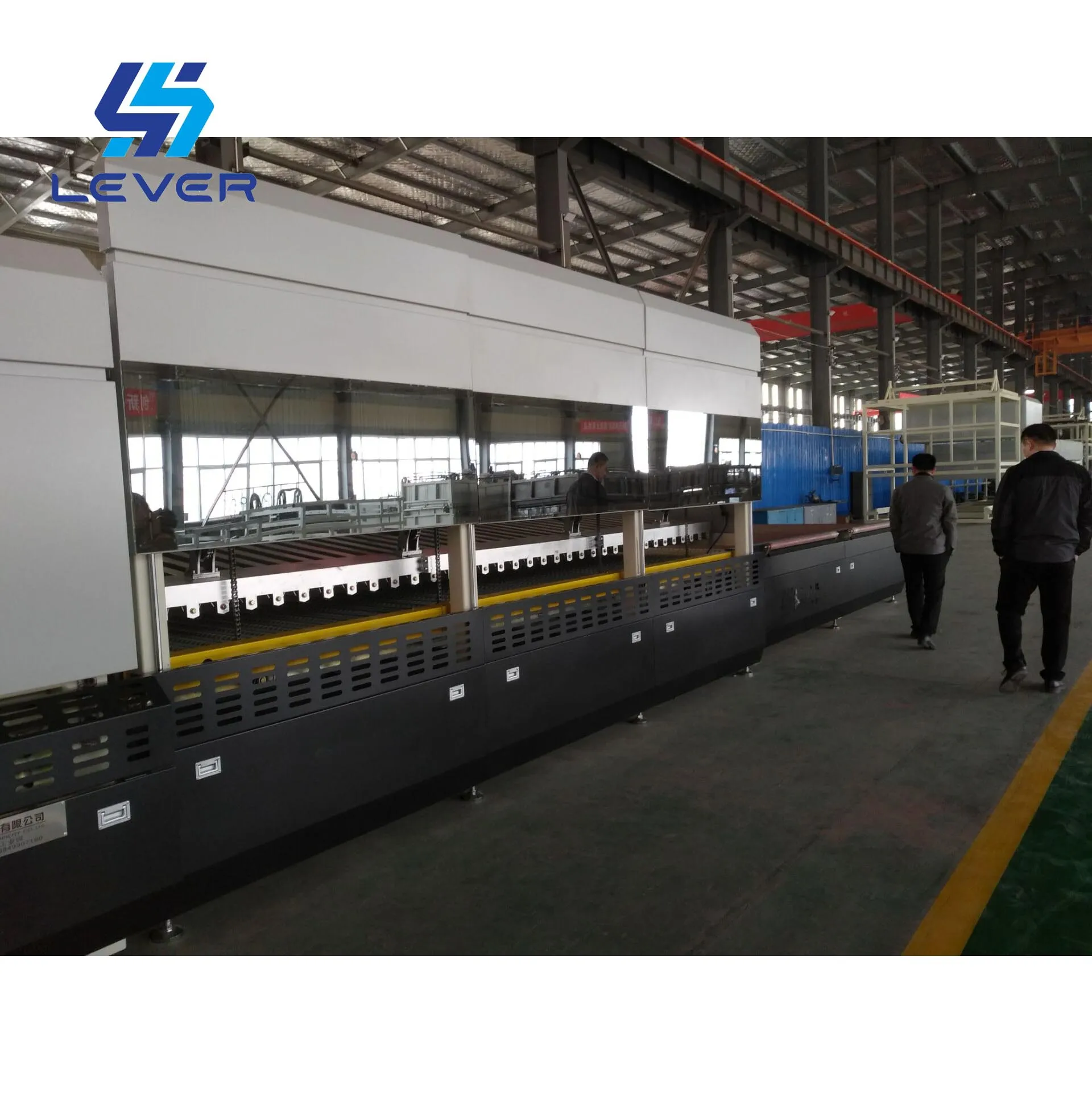 Jet convection glass tempering machine