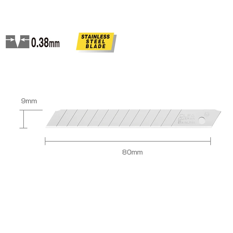 OLFA AB-10S Stainless steel material With a folding blade Utility knife 9mm blade