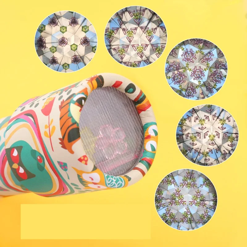 Hot Selling Colorful Rotating Kaleidoscope Kid Pretend to Explore Toys Toddler Toys Magic Kaleidoscop