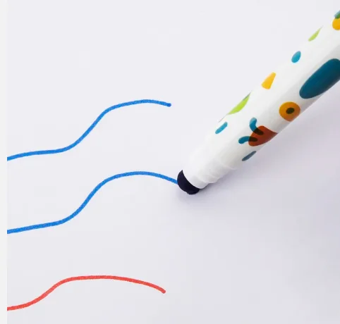 12-pack non-toxic washable marker set with round head for kids