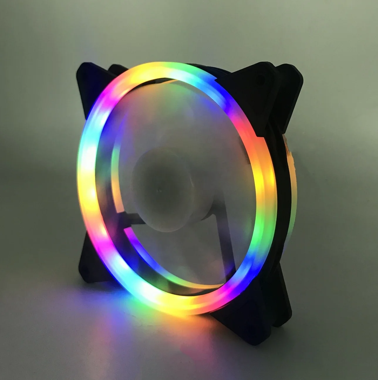 12 см цветной бесшумный вентилятор со светодиодной подсветкой 12025 для корпуса компьютера