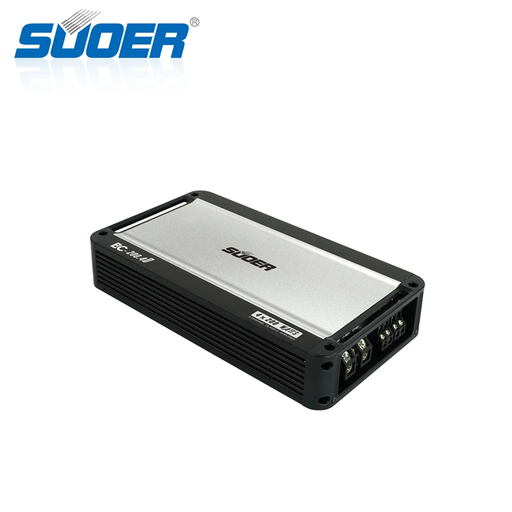 Suoer BC-200.4 high class 4 channel audio car  rms power 200 watts class D car amplifier