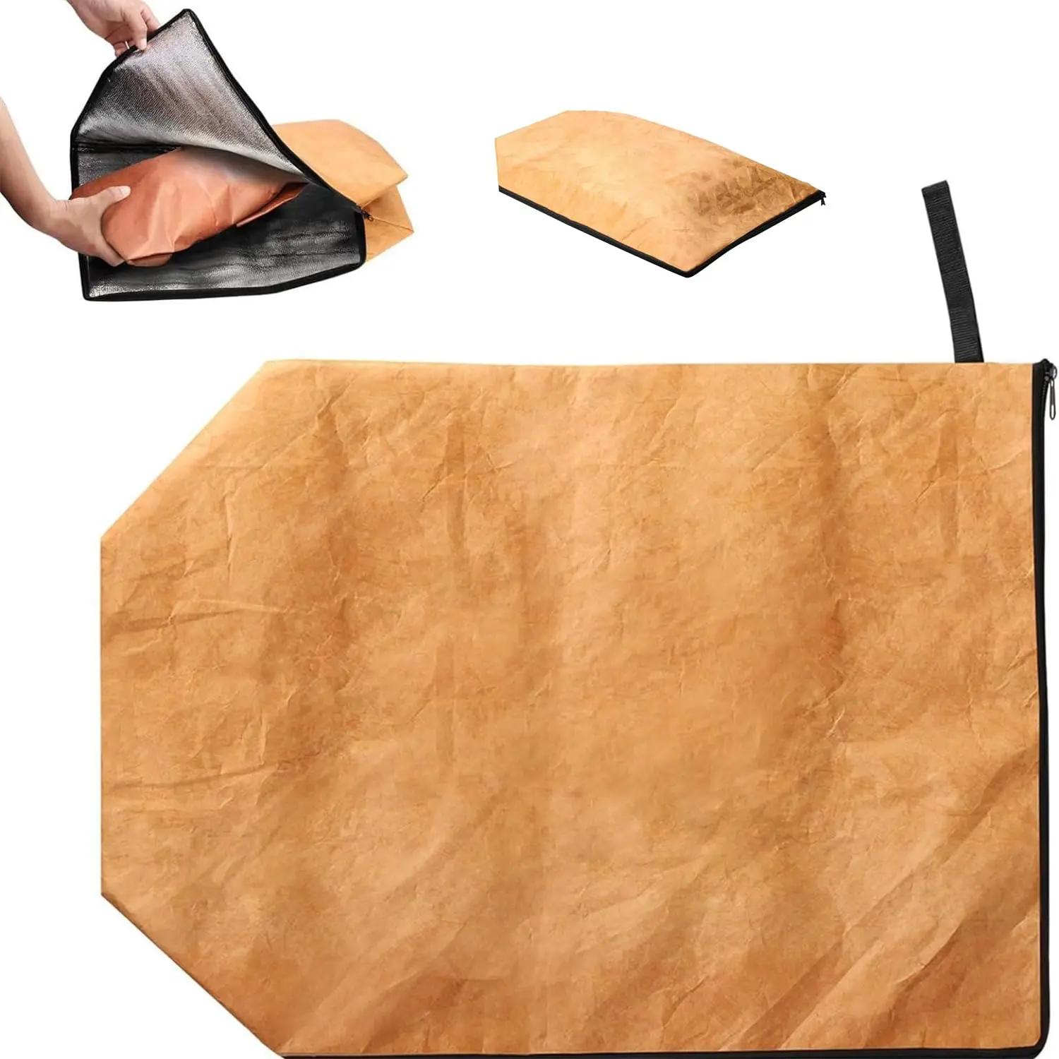 New Large Capacity Reusable Outdoor Grilling Resting Meat BBQ Blanket With Zipper Opening