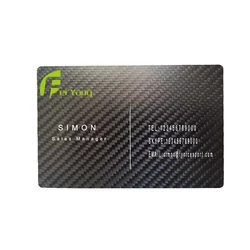 2020 New Custom Color and Various Size Carbon Fiber Business Cards and Invitation Cards