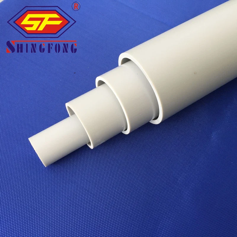 PVC Cold Bending Cable Conduit 20mm 25mm White PVC Flexible Cable Pipe