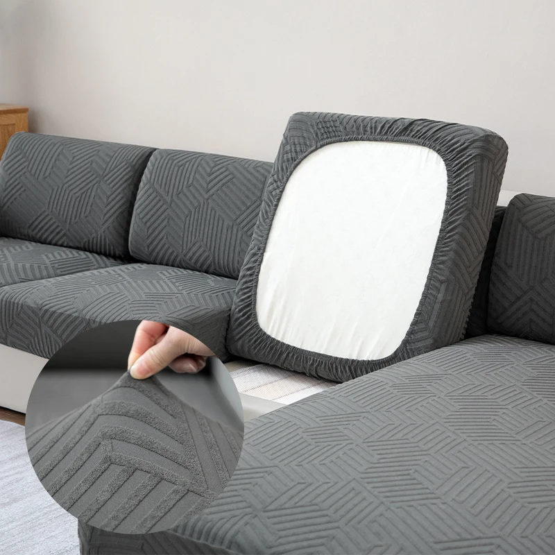Stretch Soft Jacquard Sofa Covers 3 Cushion Couch Washable Furniture Protector for Pets
