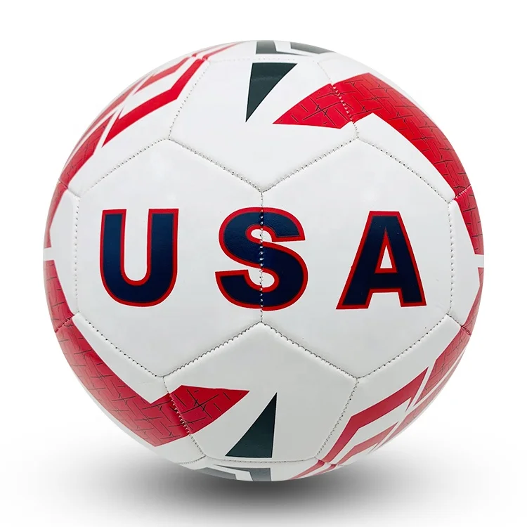 Custom Leather Team Sports football Official Size 5 Game Soccer Ball