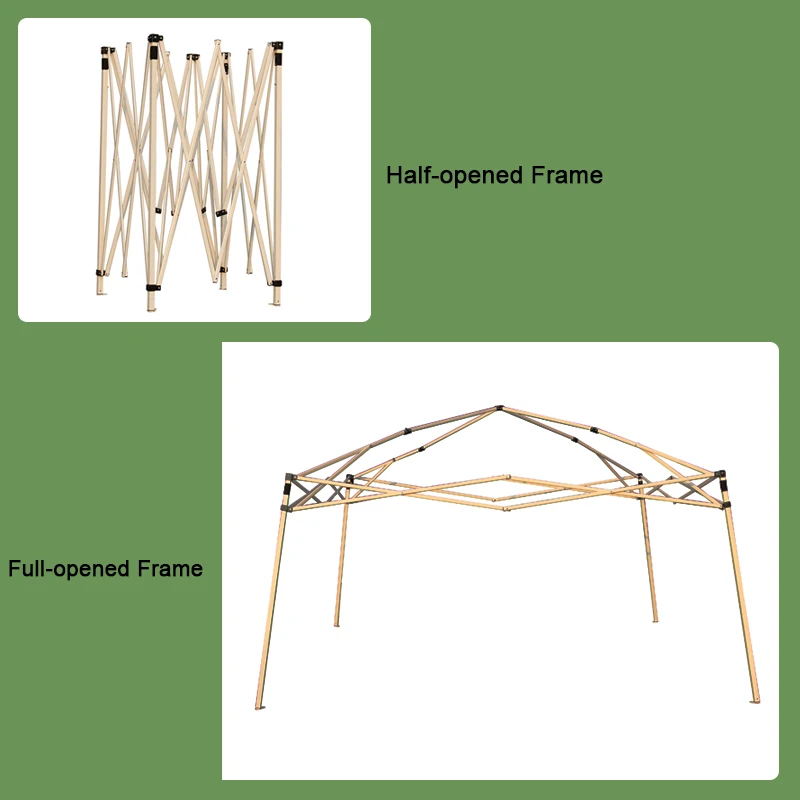 
10X10 Instant Up 150D Oxford Fabric Folding Gazebo Black Popup Tent 