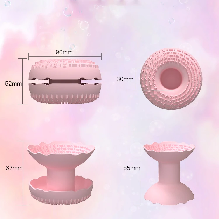 New Design Muliti Function Donut Shape Silicone Makeup Brush Cleaning Tool Wash Pad Silicone Makeup Brush Cleaner
