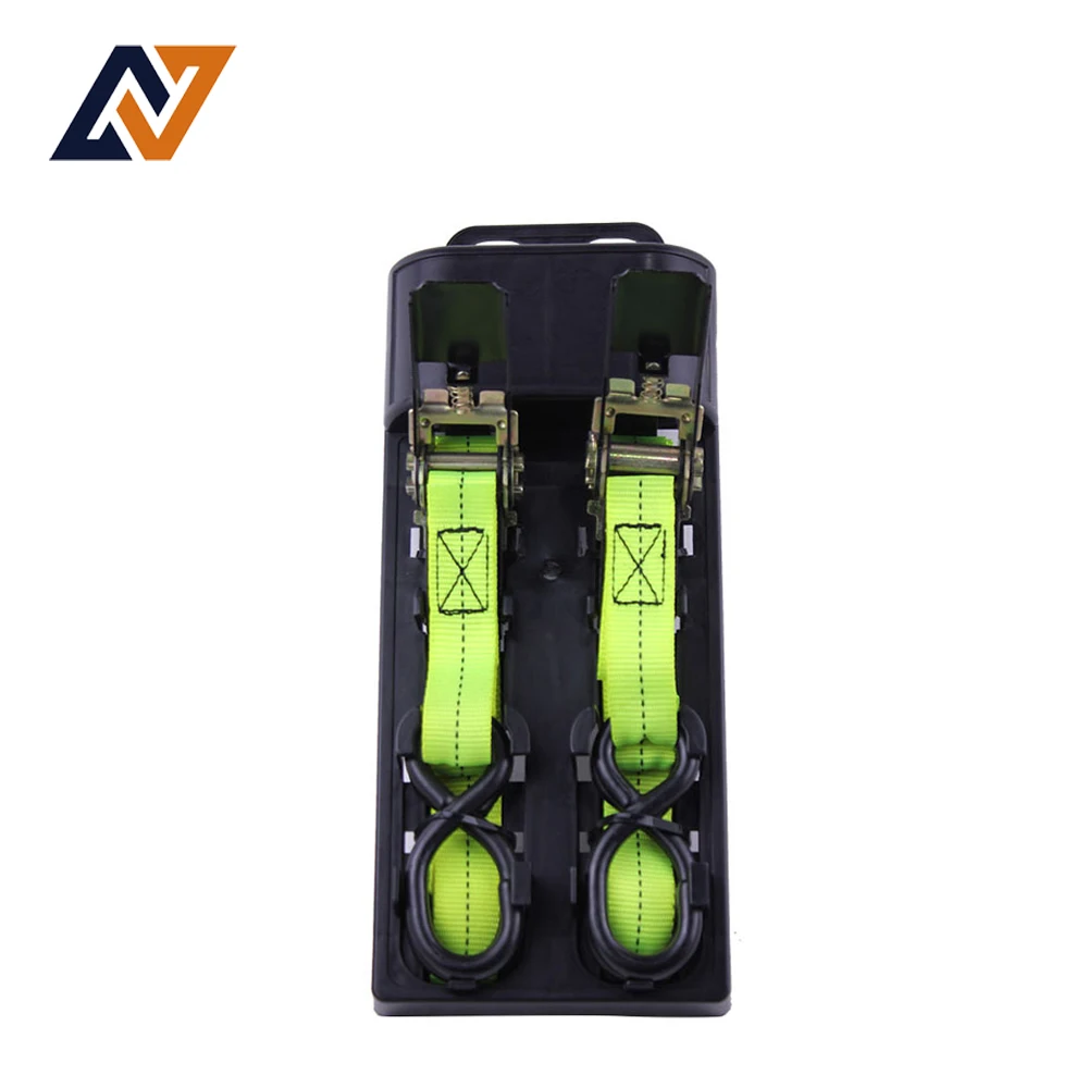 cargo ratchet tie down straps 2 pack for transport fixed S Hooks ratchet straps