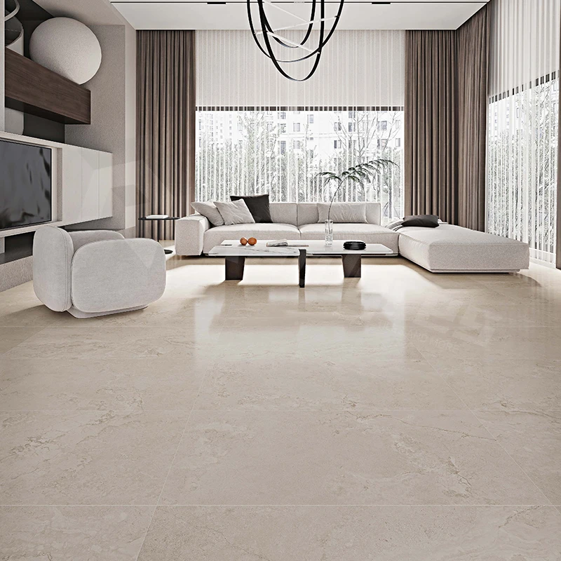 Realgres High Quality Glazed 60x120 Travertine Tiles Matte Non Slip Porcelain Floor Tile