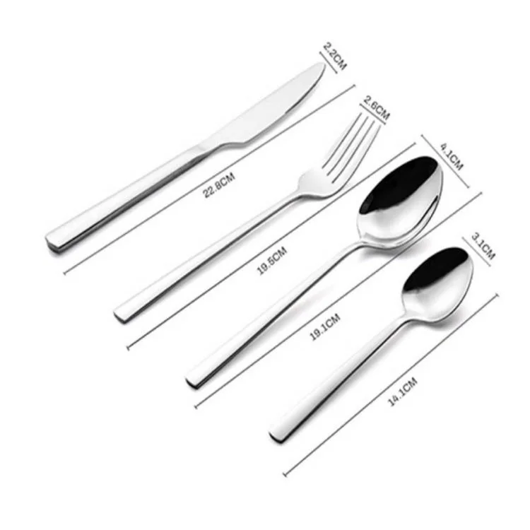 Cheap Wholesale High quality Stainless Steel Knife Fork Sets Hotel Cuttlery Set Home Fork Tableware