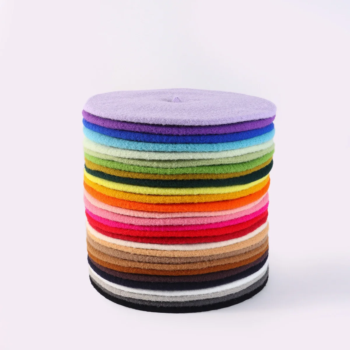Hot Sale Factory-Designed French Beret Cap Customized Colors Soft Knitted Wool Berets for Adults Kids Winter Warm Beret Artists
