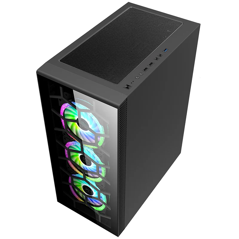 SNOWMAN Special Edited Desktop PC Case EATX ATX MATX Mini ITX Customized Tempered Glass Black Full Tower Computer Gaming Case