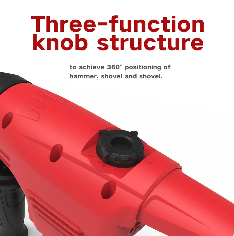 
2020 New HEFUN F2 Demolition Breaker Hammer, Electric Rotary Hammer Drill 