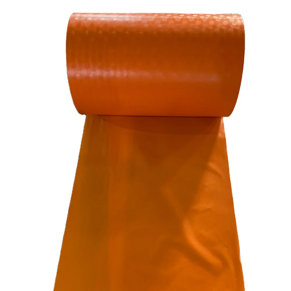 High quality orange soft color pvc protection roll film