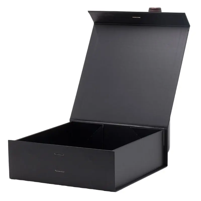 Free Design Custom Material Cardboard Luxury Packaging Folding Magnetic Gift Box With Ribbon