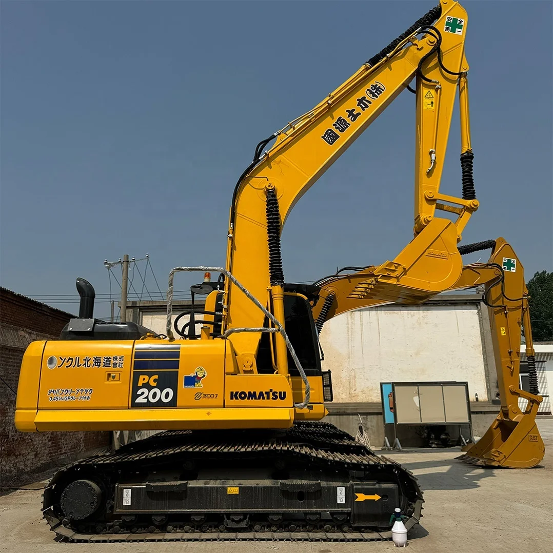 Оригинальный большой гидравлический экскаватор KOMATSU PC200 20 тонн