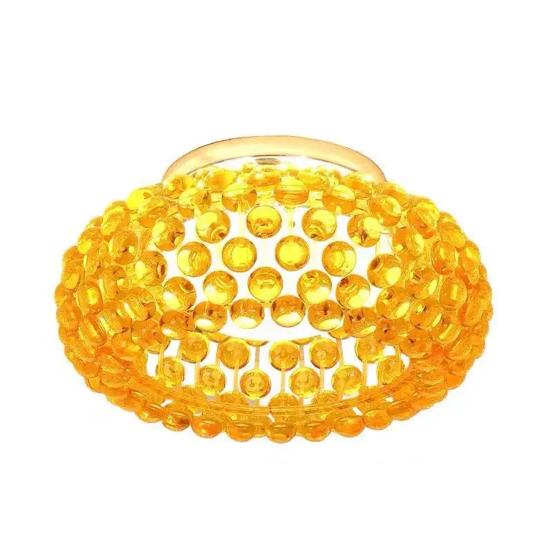 European Designer Round Acrylic LED Lighting yellow clear color ceiling led light