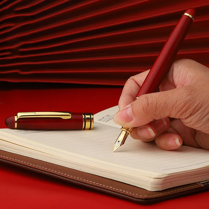 Business Gift Luxury Retro Ballpoint Pens with Custom Logo Ink Pen Signatures Engraving Wooden Pen for Promotional