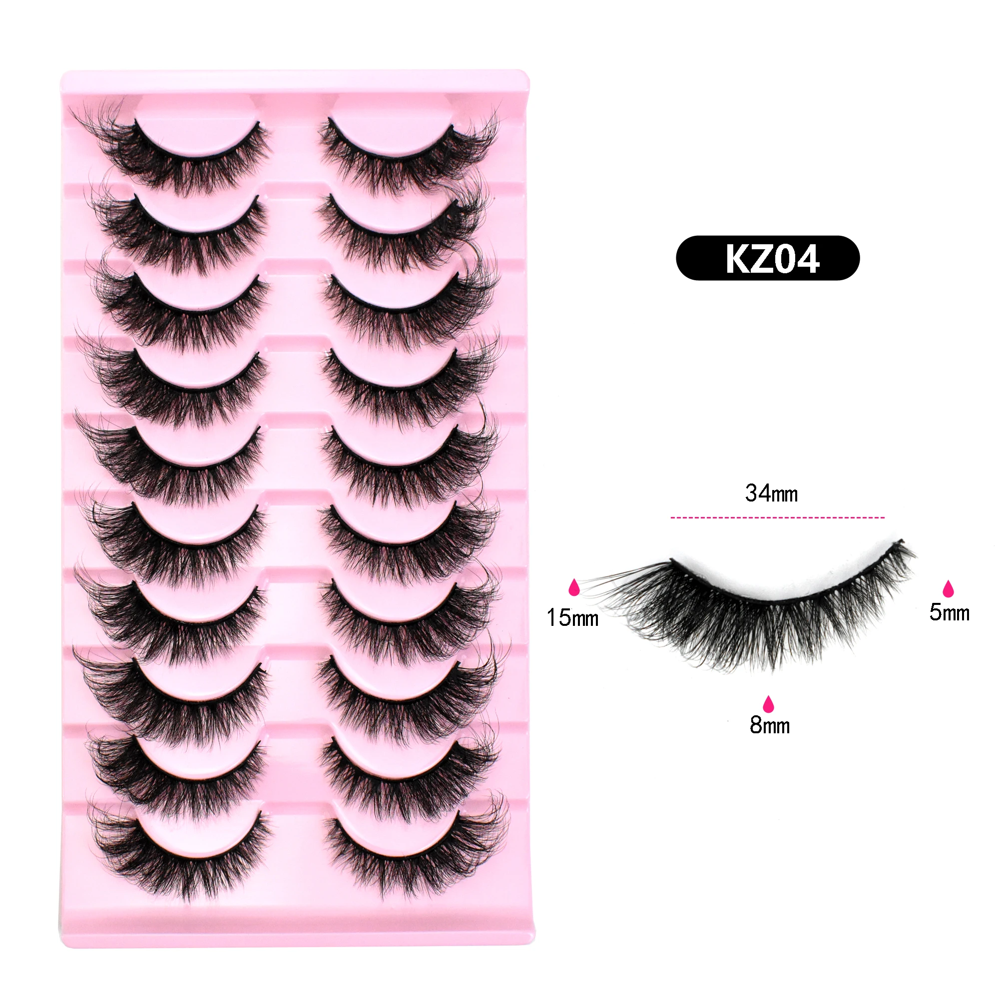 Full Fluffy faux Mink Lashes Wholesale 15mm with Custom Package Handmade Eyelashes full Strip Russian C Curl Lashes