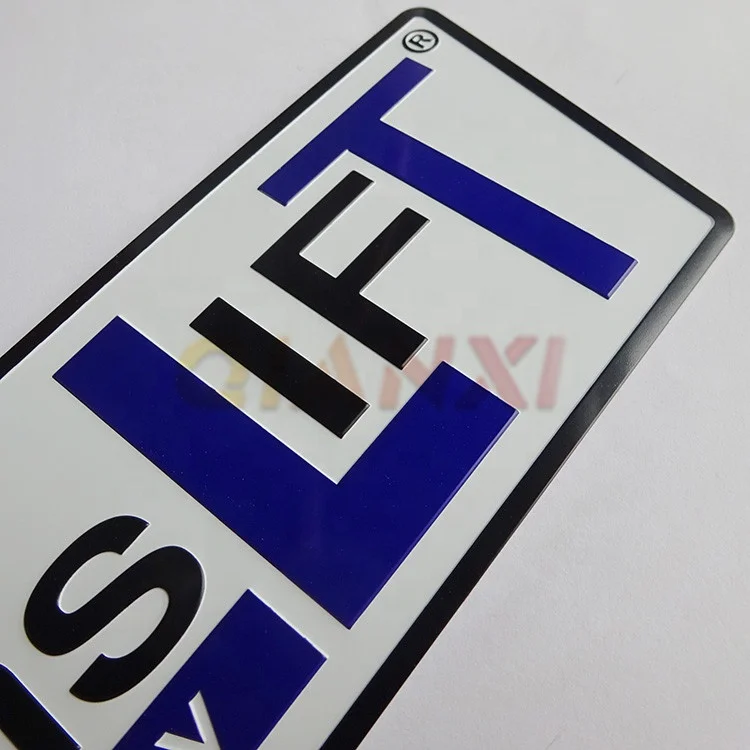 3D Aluminium sign stainless steel nameplate tag Embossed metal logo name plates