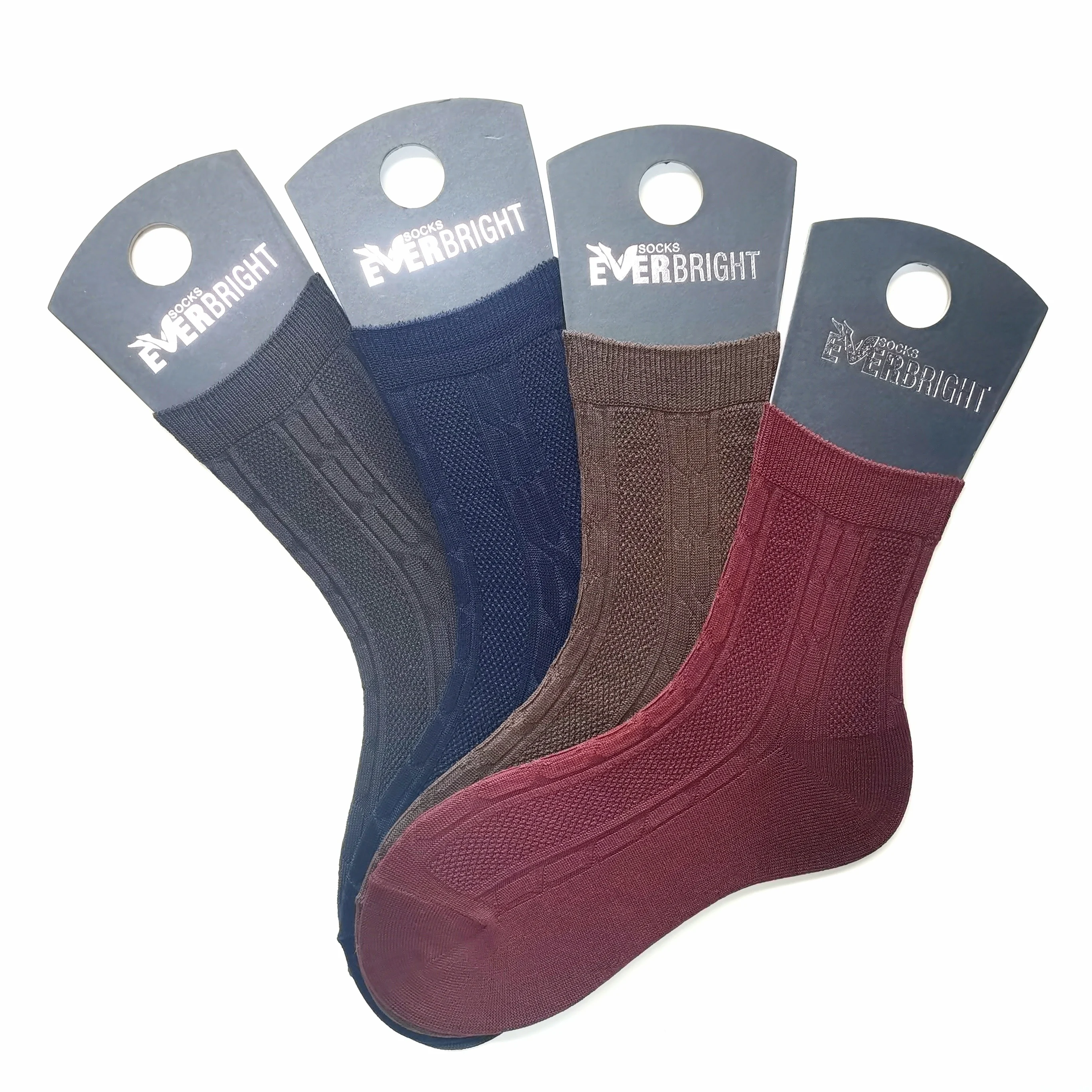 Professional Anti-Bacterial Custom Soft Breathable Work Socks Business Socks Long for Women and Man