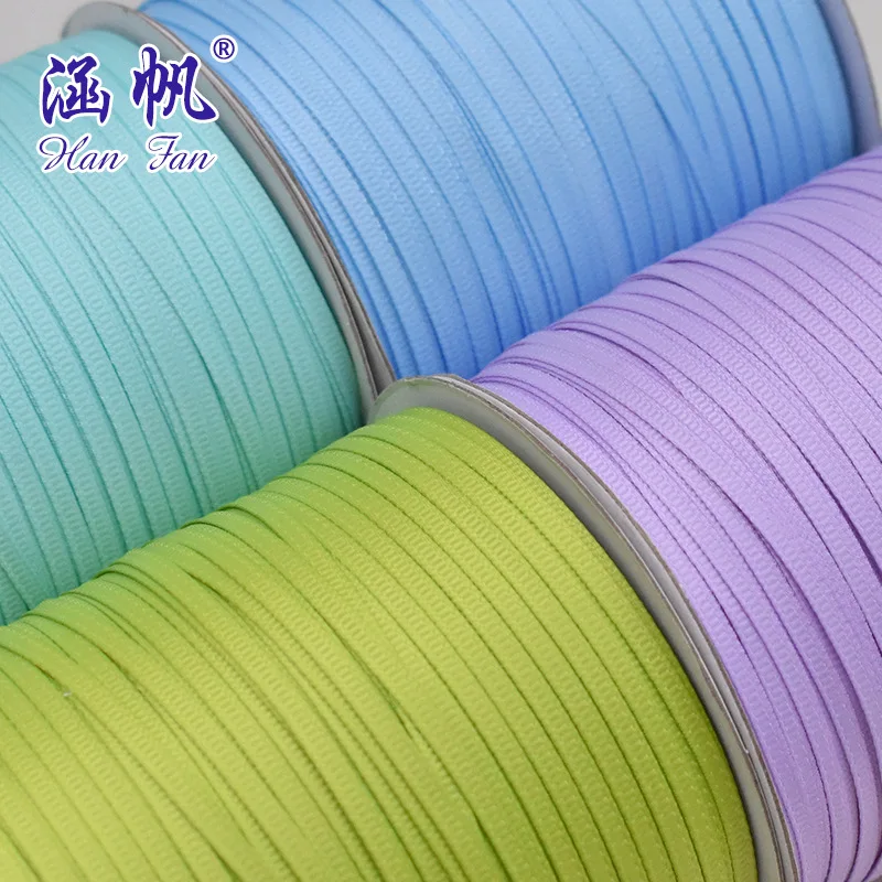 Hanfan Manufacturers Sell Wholesale 0.3cm Color Grosgrain Ribbon Gift Bottle Box Packaging Silk Ribbon