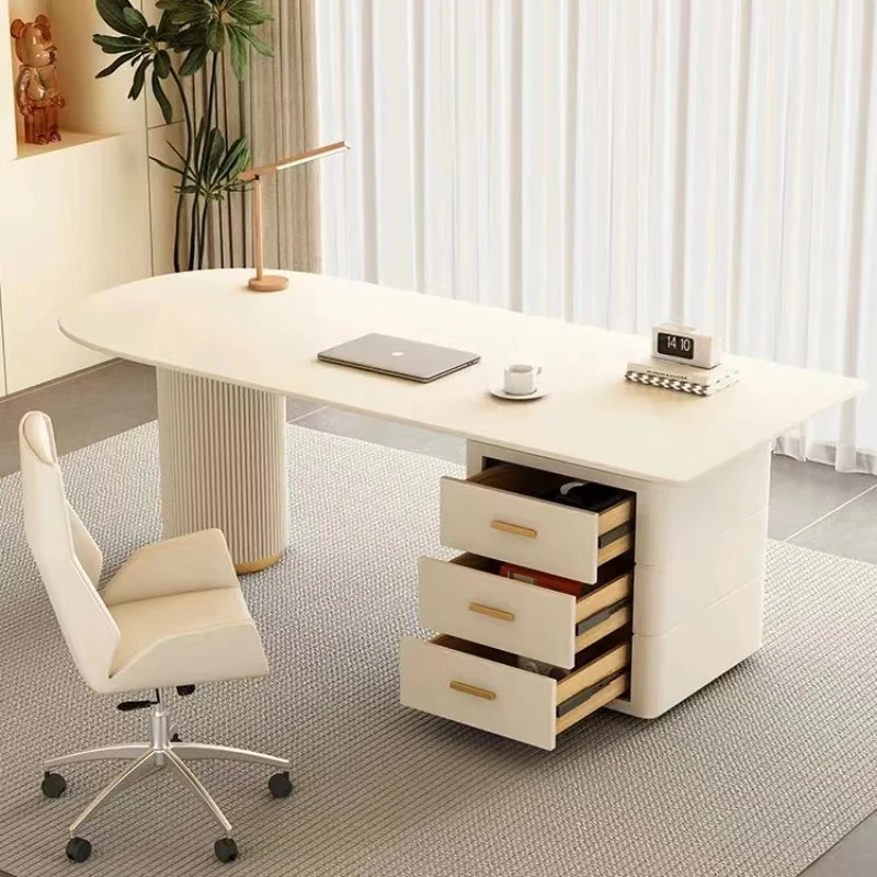 Modern style desk office with storage computer desk home living room dining room beauty salon consultation desk