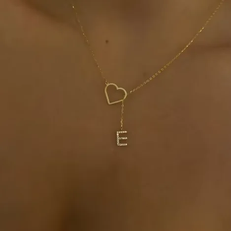 Heart Necklace With Custom Initial Silver Plated Personalized Charm Letter Necklace Dainty Stainless Steel Tranish Free Jewelry