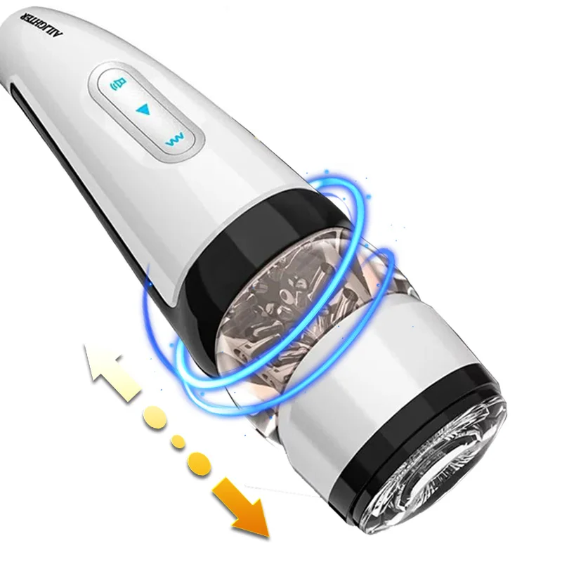 Male Sex toys shop wholesale china supplier hand free male automatic rotation vibrating masturbator for man