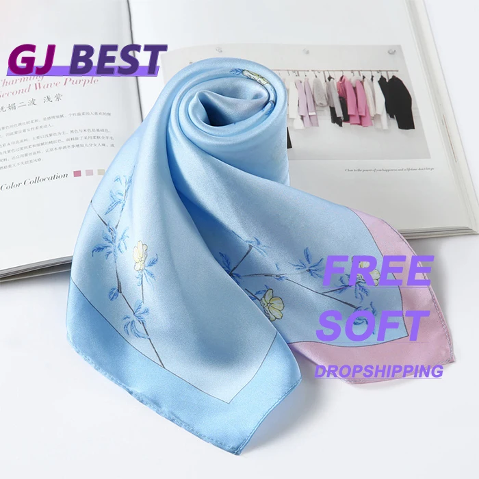 Большой бренд международная торговля Модный высококачественный длинный цветочный летний шарф для женщин шелк