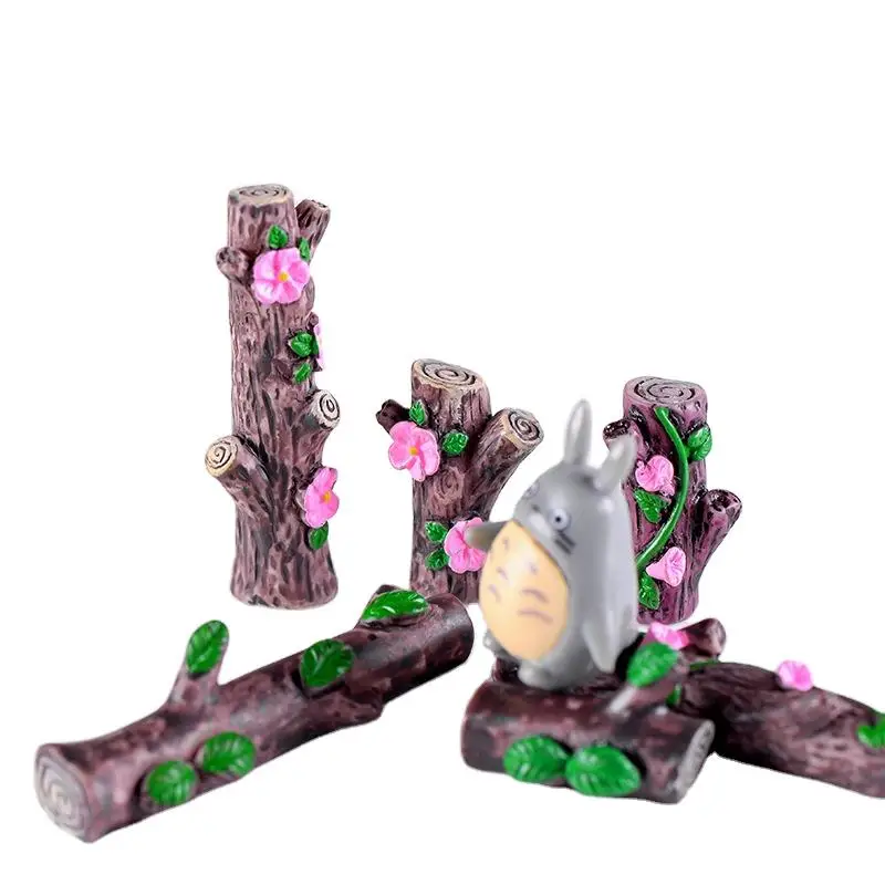 Resin Pile Stool DIY Small Accessories Moss Miniature Landscape Decorations Fairyland Garden Crafts Set Home Decoration Europe