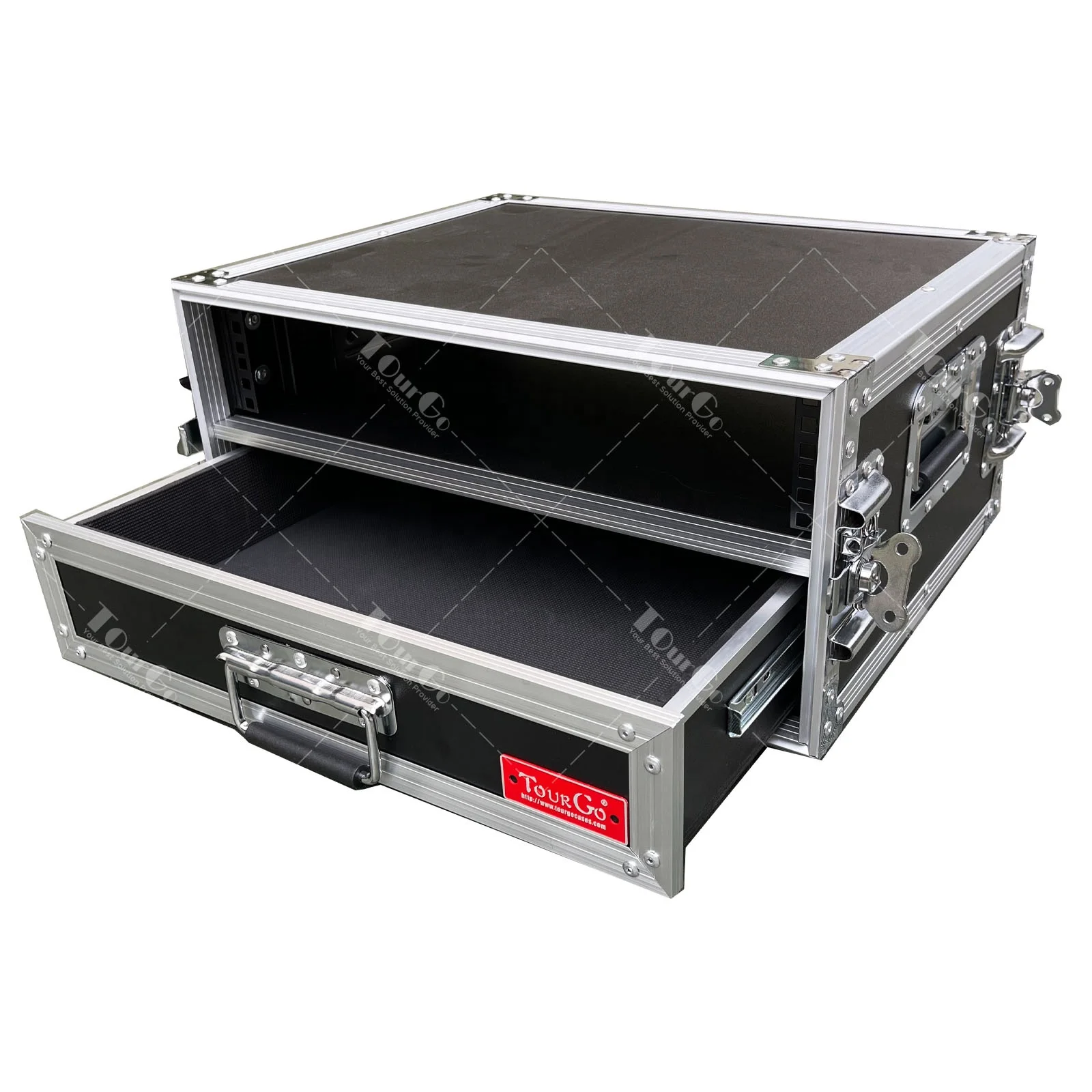 Стойка 4U с выдвижным ящиком 2U для 19-дюймовых усилителей/миксеров/микрофонных приемников