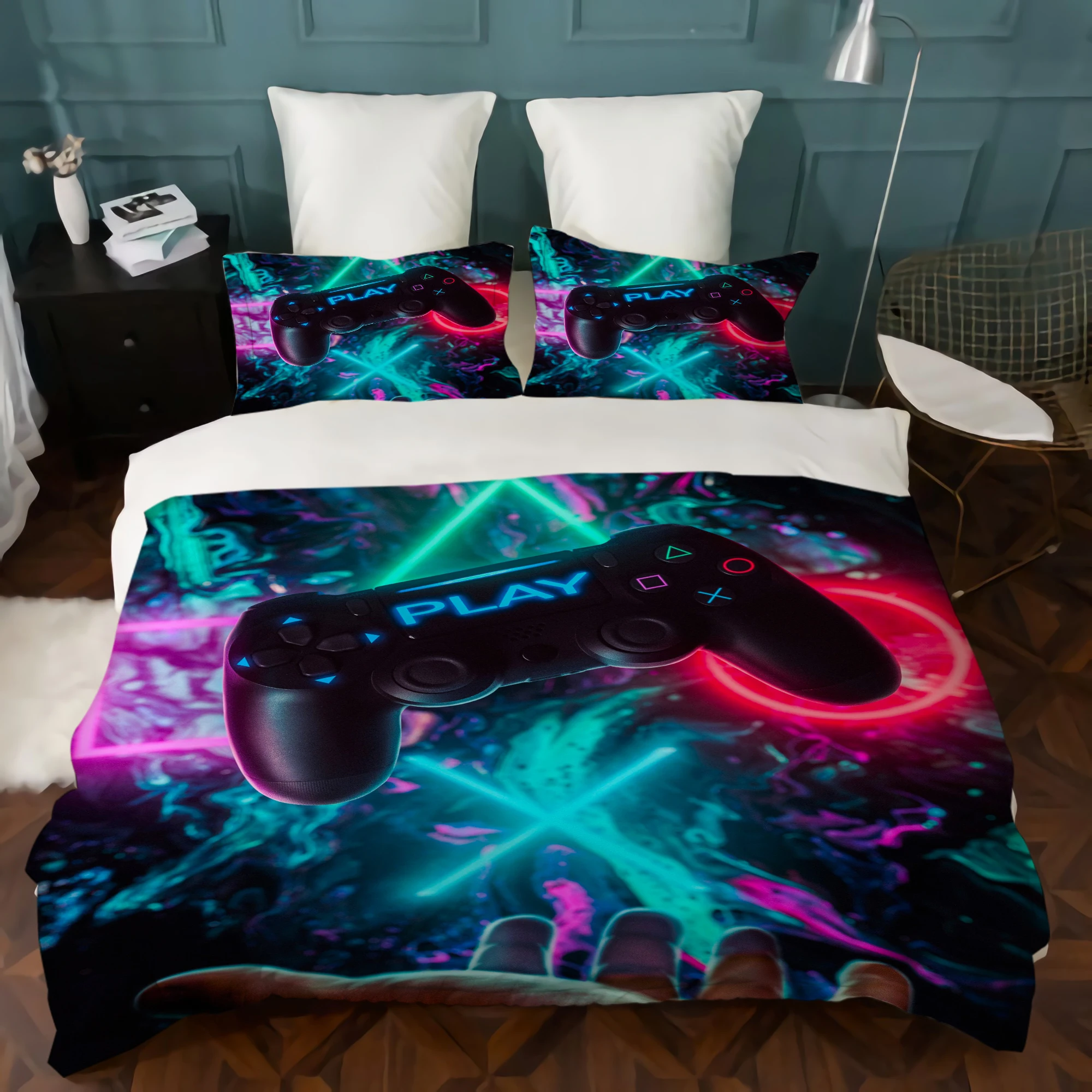 Bedding Set King Size Bedsheet 3d Game Duvet Cover Set Child Home Bedclothes Blanket Bedspread