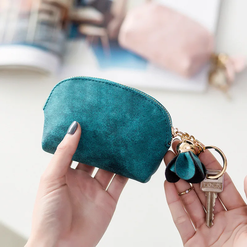 Female short card bag Mini coin bag Cute student change purse