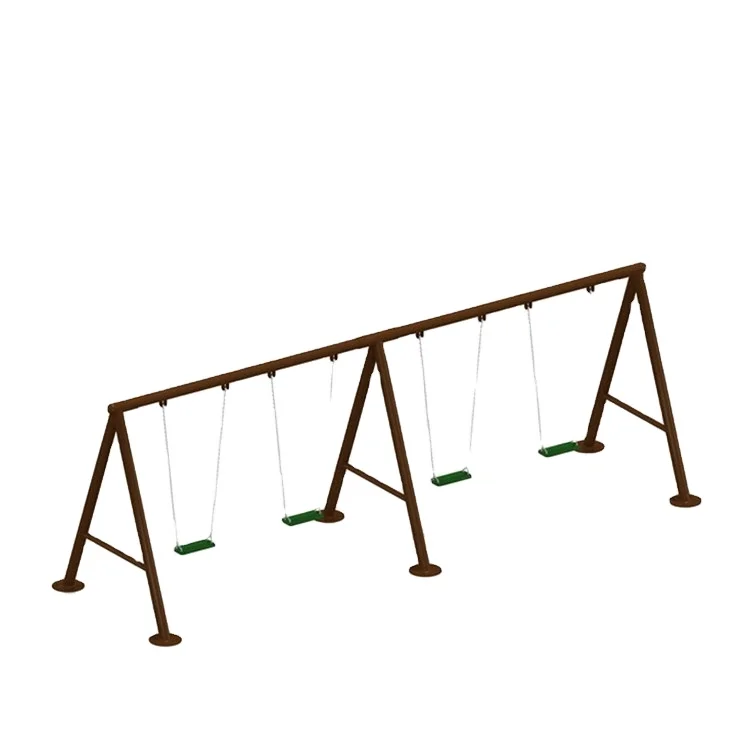 EJPLAY Four Seats Park and Garden Iron Swing for Kids