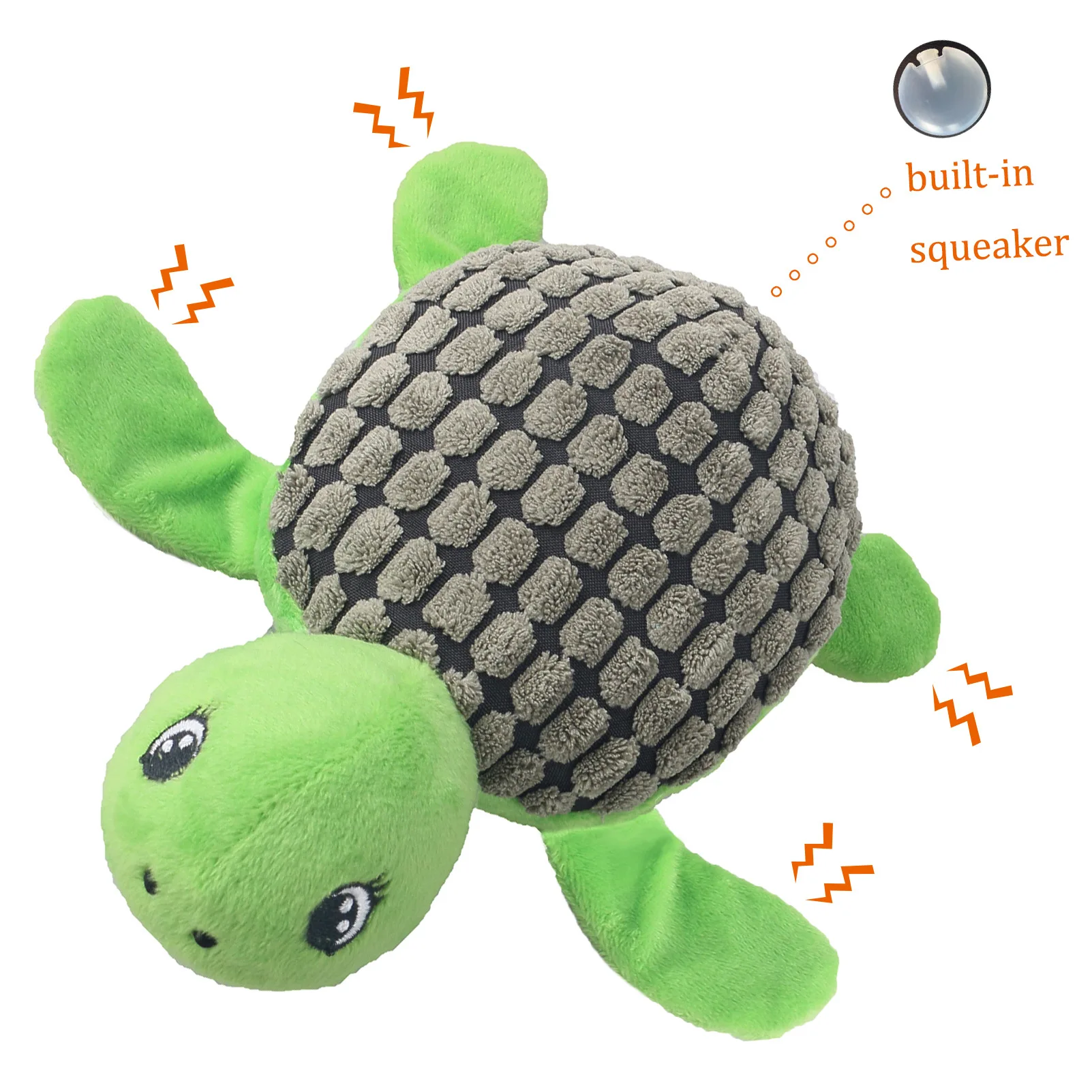 Hot Sell lovely turtle dolphin sea horse animal shape plush squeaky chew soft toys pet supplies dog stuffed squeaky teething toy