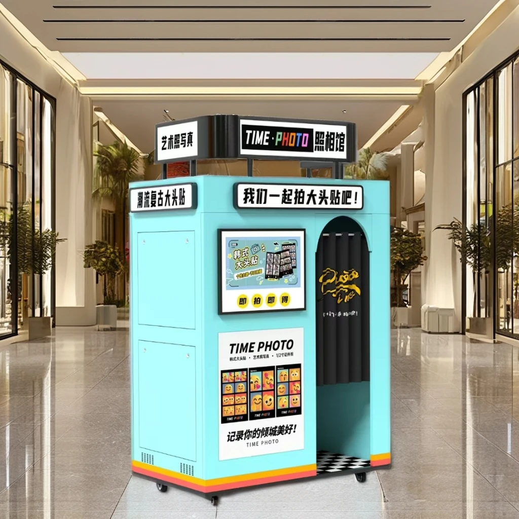 Malaysia Self-Service Instant Print Photo Booth Machine with Touch Screen Compatible with SLR Cameras iPads Mirror Magazine