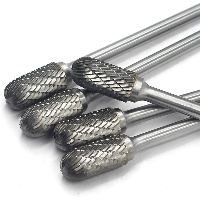 OEM/ODM SA SB SC SF SL 1/4' Shank Double Cut Carbide Rotary Burrs for Sales