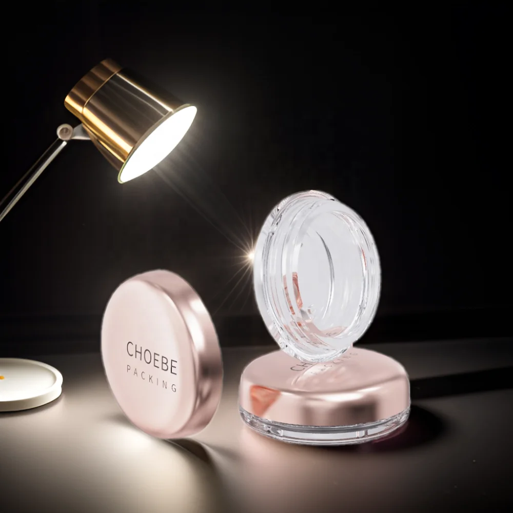 5g Empty Frosted Plastic Cosmetic Makeup Jar Pots Transparent Sample Bottles Eyeshadow Pigment Cream Lip Balm Container